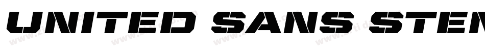 United Sans Stencil字体转换